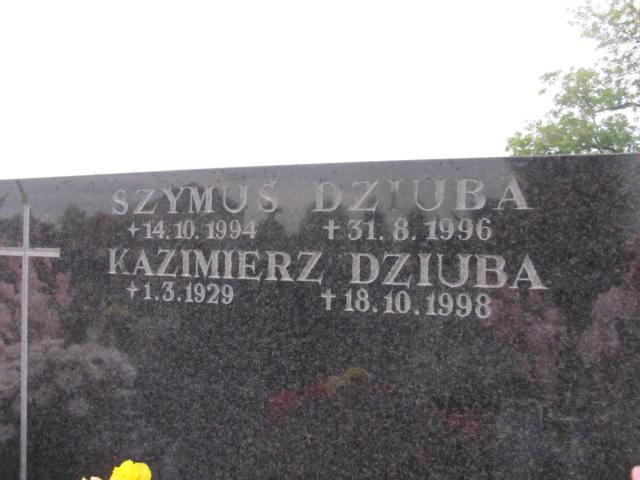 Kazimierz Dziuba 1929 Chrzanów Kościelec - Grobonet - Wyszukiwarka osób pochowanych