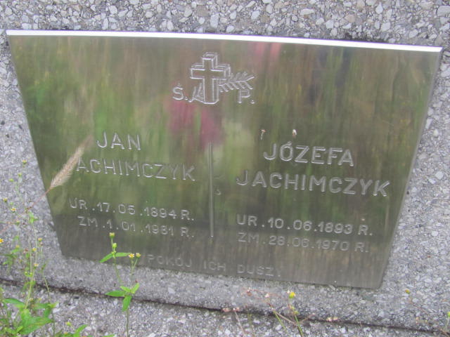 Józefa Jachimczyk 1893 Chrzanów Kościelec - Grobonet - Wyszukiwarka osób pochowanych