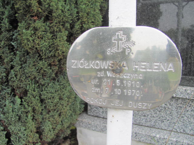 Helena Ziółkowska 1910 Chrzanów Kościelec - Grobonet - Wyszukiwarka osób pochowanych