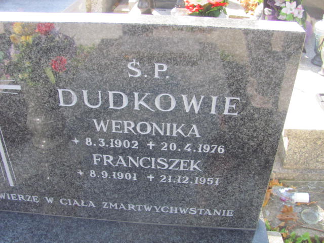 Grób Franciszek Dudek