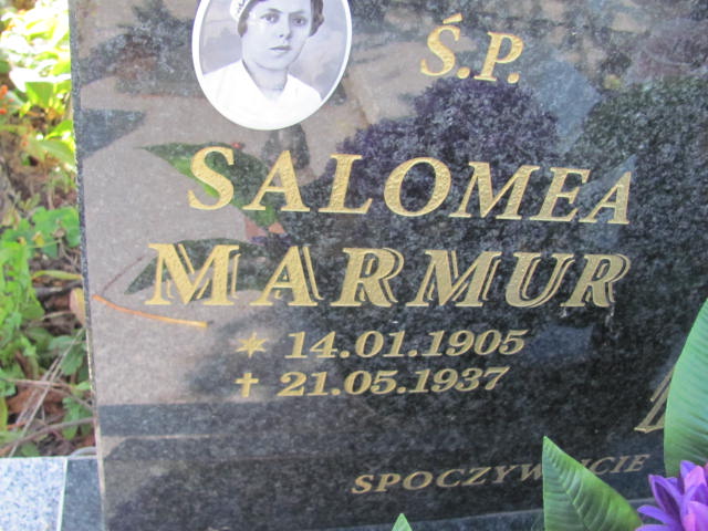 Salomea Marmur 1905 Chrzanów Kościelec - Grobonet - Wyszukiwarka osób pochowanych