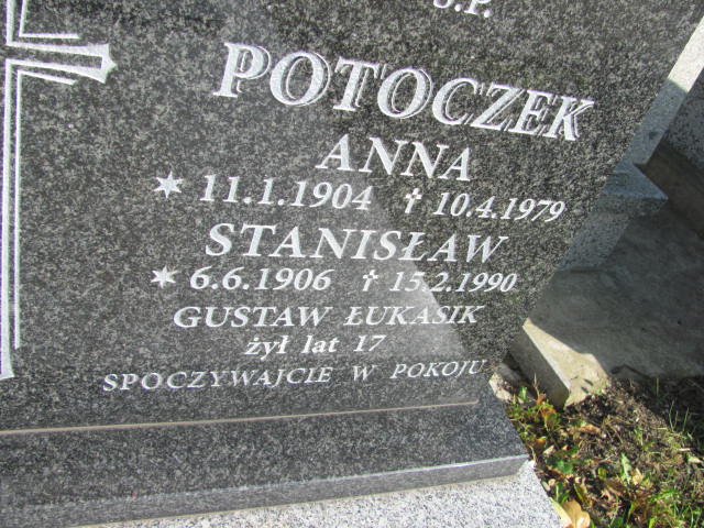 Anna Potoczek 1904 Chrzanów Kościelec - Grobonet - Wyszukiwarka osób pochowanych