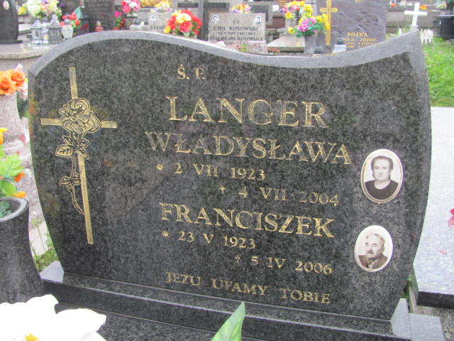 Franciszek Langer 1923 Chrzanów Kościelec - Grobonet - Wyszukiwarka osób pochowanych