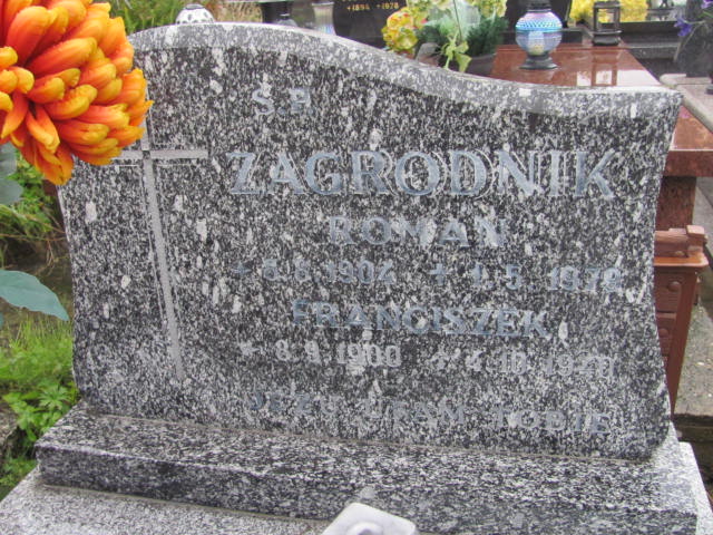 Grób Franciszek Zagrodnik