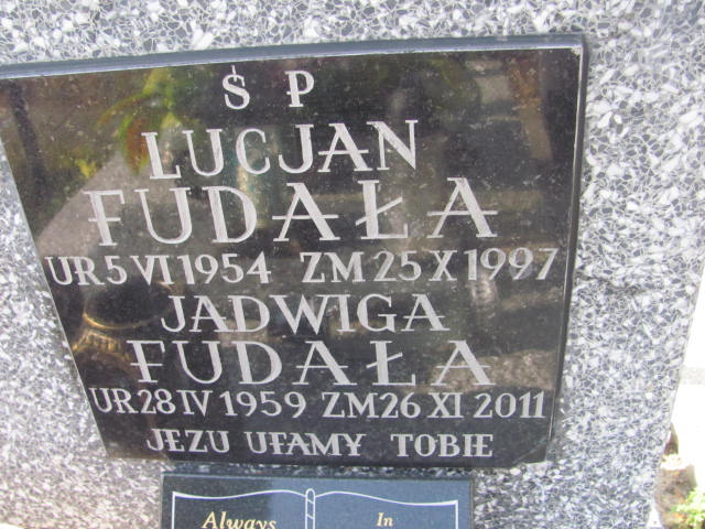 Jadwiga Fudała 1959 Chrzanów Kościelec - Grobonet - Wyszukiwarka osób pochowanych